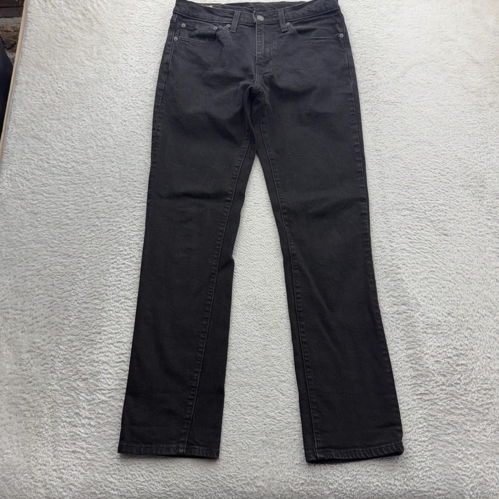 Levis Premium 511 Slim Fit Jeans Mens 31x32 Black WaterLess Stretch Denim